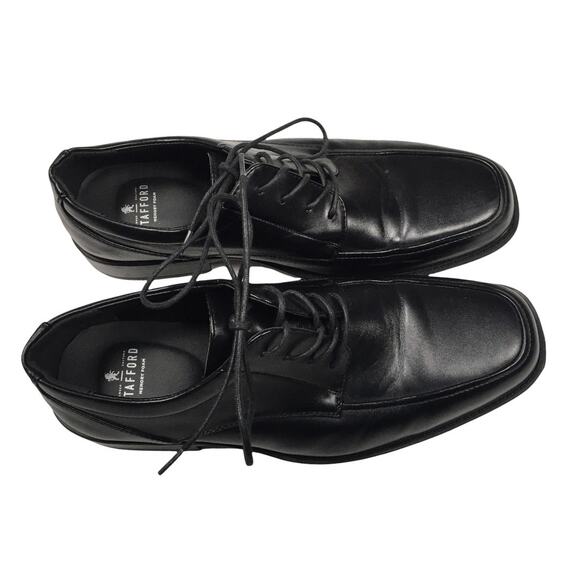 Stafford Oxford Dress Shoes Black Memory Foam Lace-Up Closed Square Toe Men's 11 - Picture 12 of 12